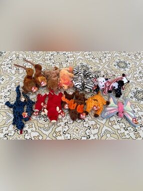 Ty Beanie Babies & Teenie Beanie Babies Lot of 16 with tags mint condition new